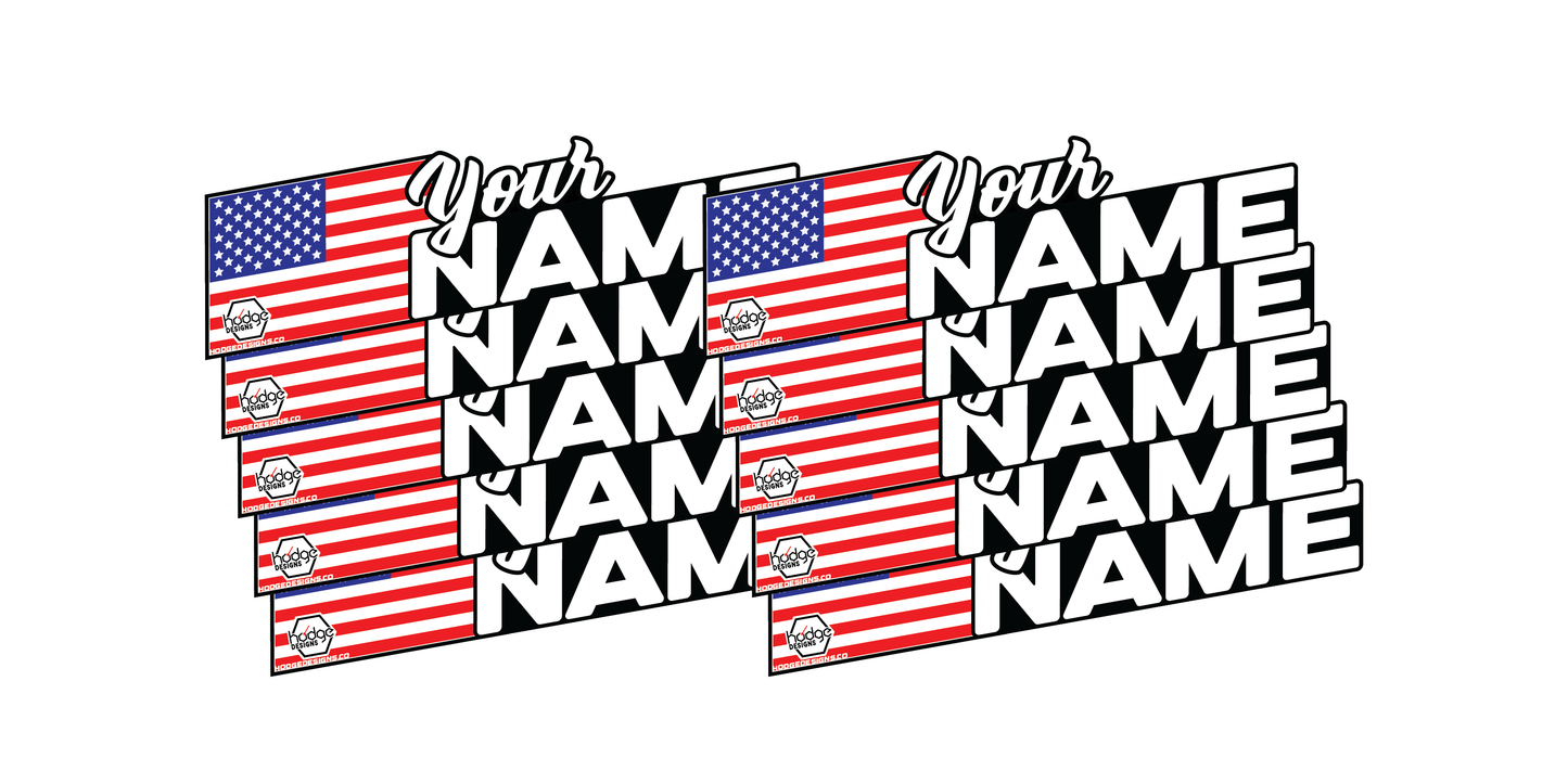 Flag Name Decal