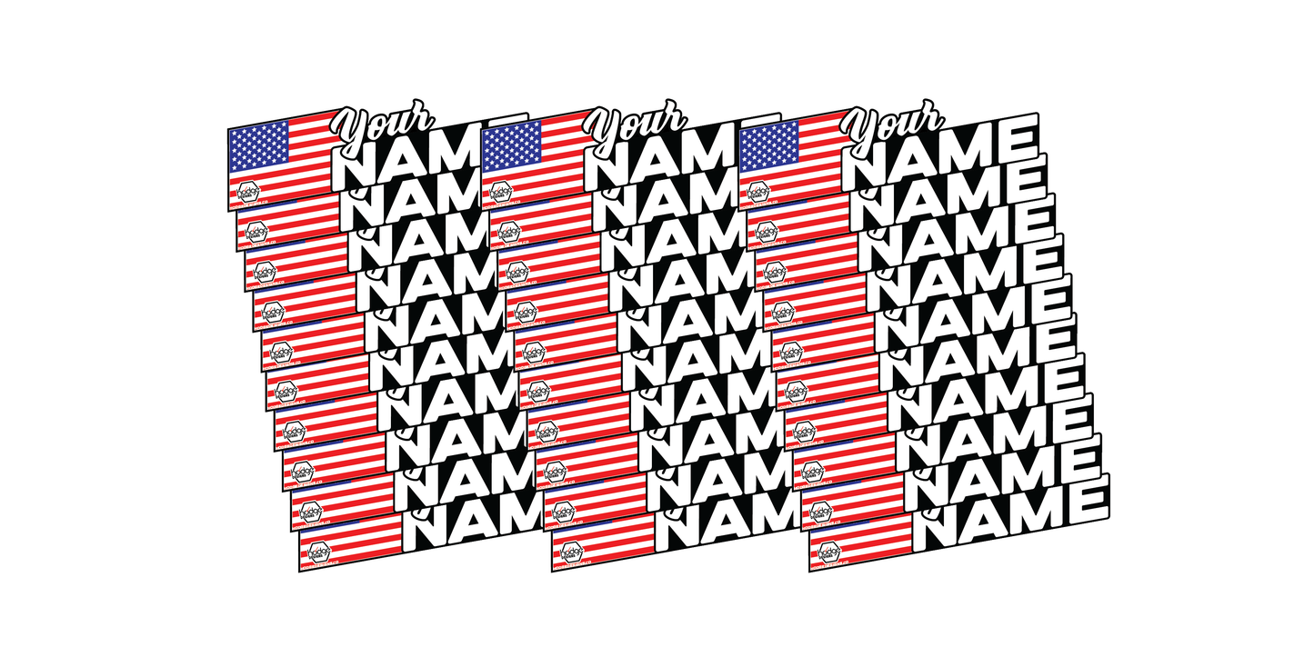 Flag Name Decal