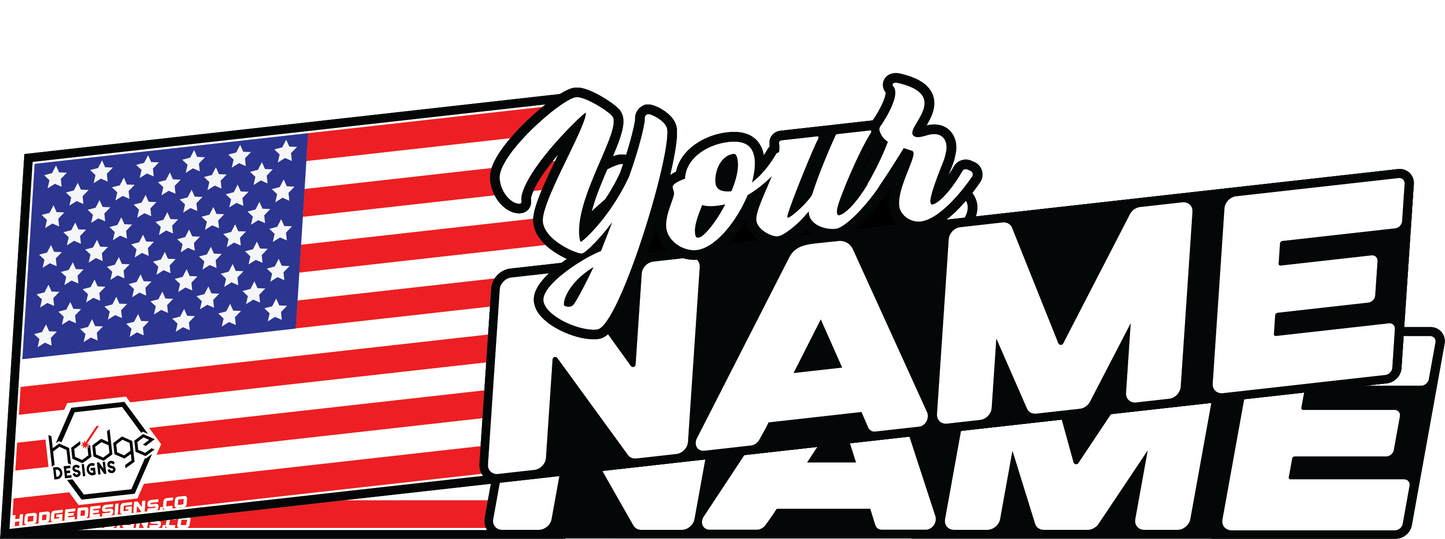 Flag Name Decal