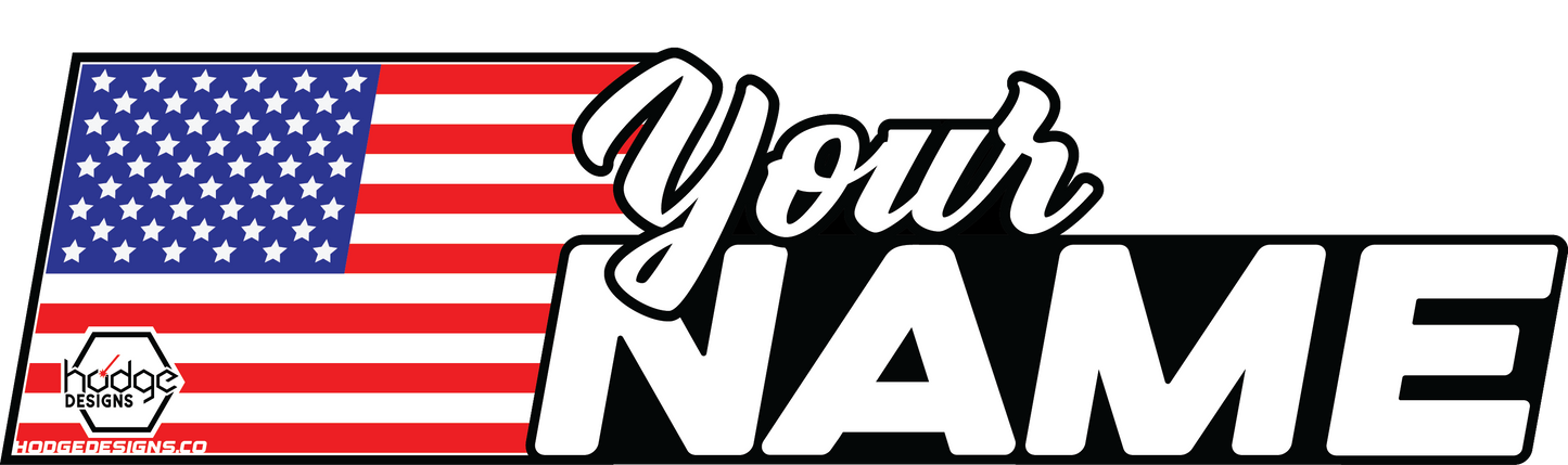 Flag Name Decal