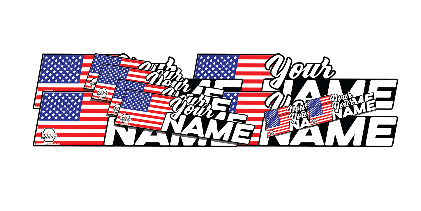 Flag Name Decal