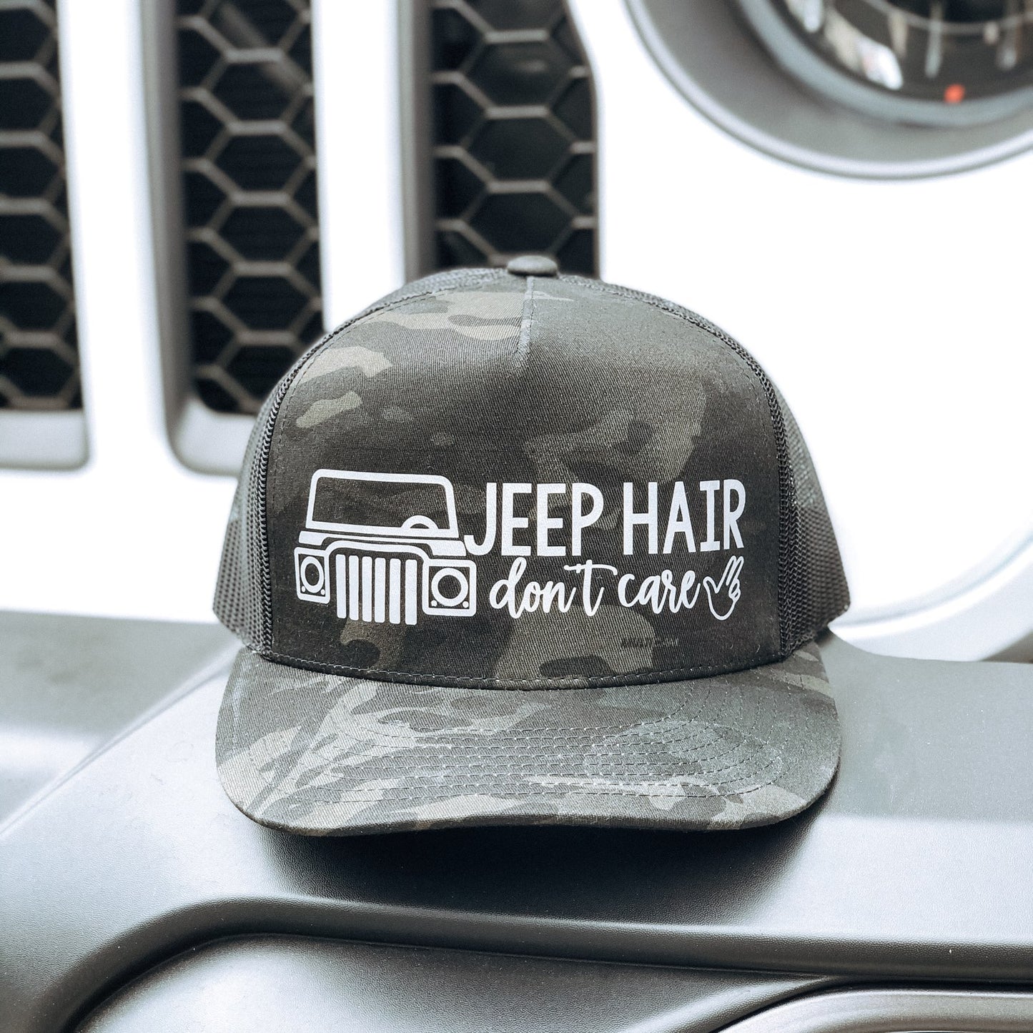 Jeep Hair Snap Back Trucker Hat